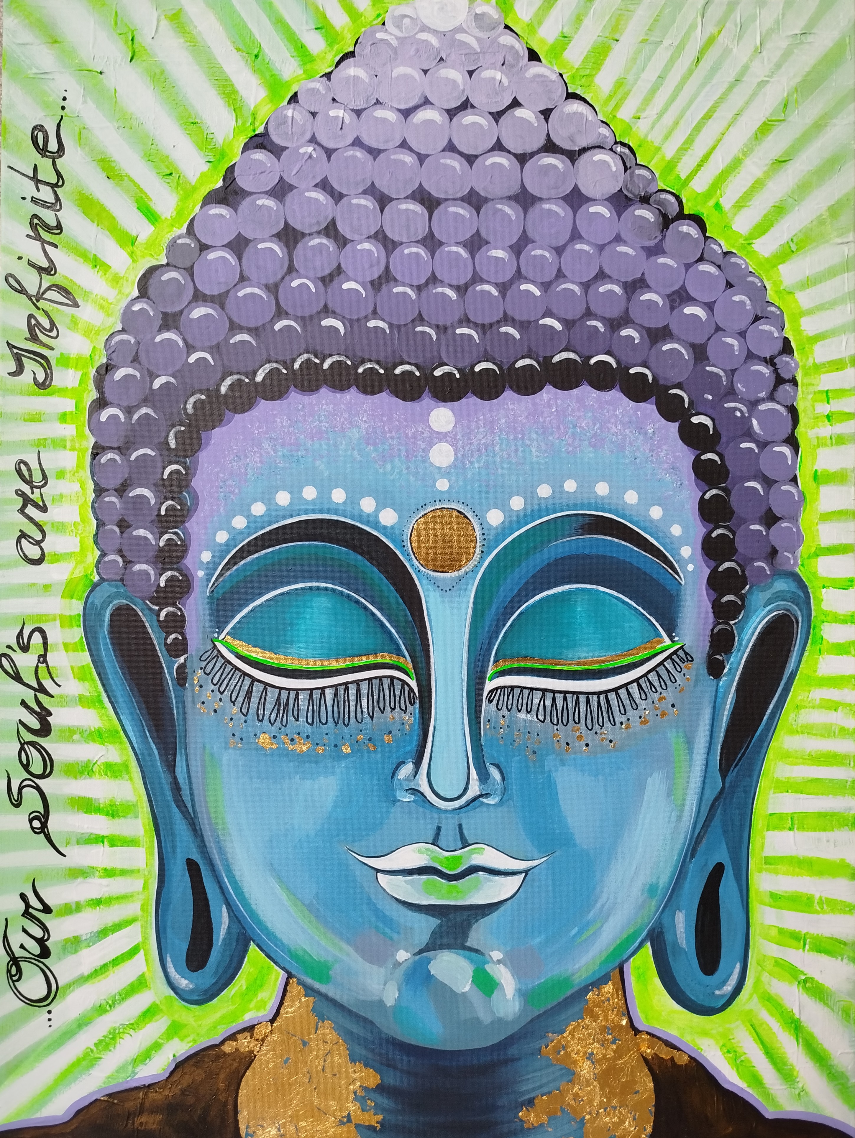 Buddha Portrait Canvas Print Inner Peace