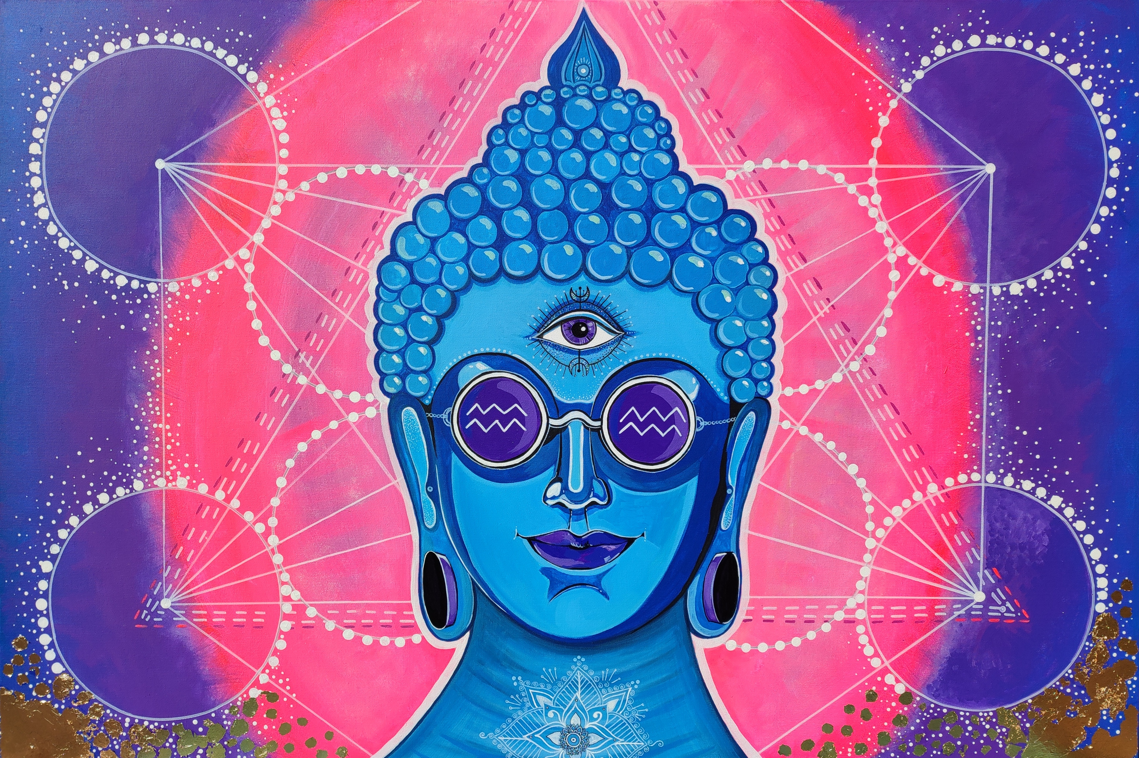 Buddha Metatron Cube of Universe