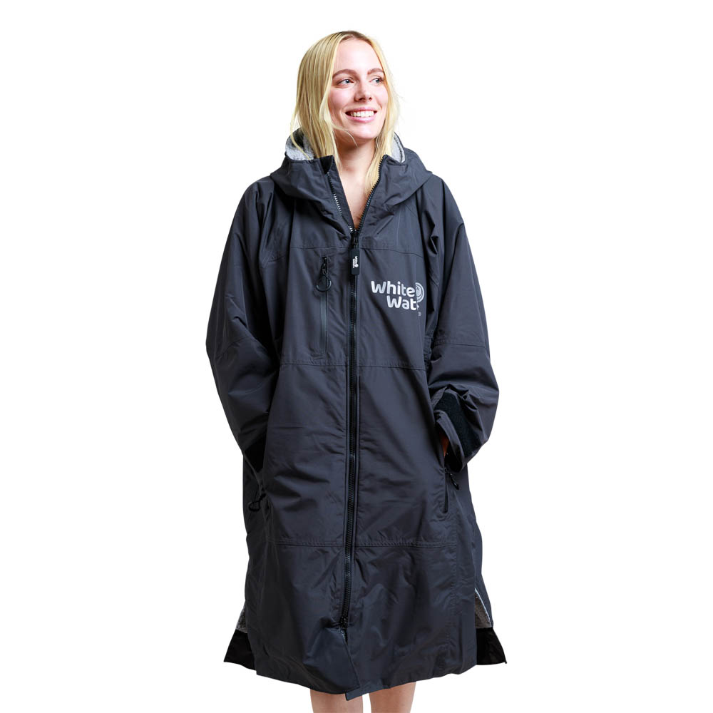 01_front_female White Water adults hard shell robe on model