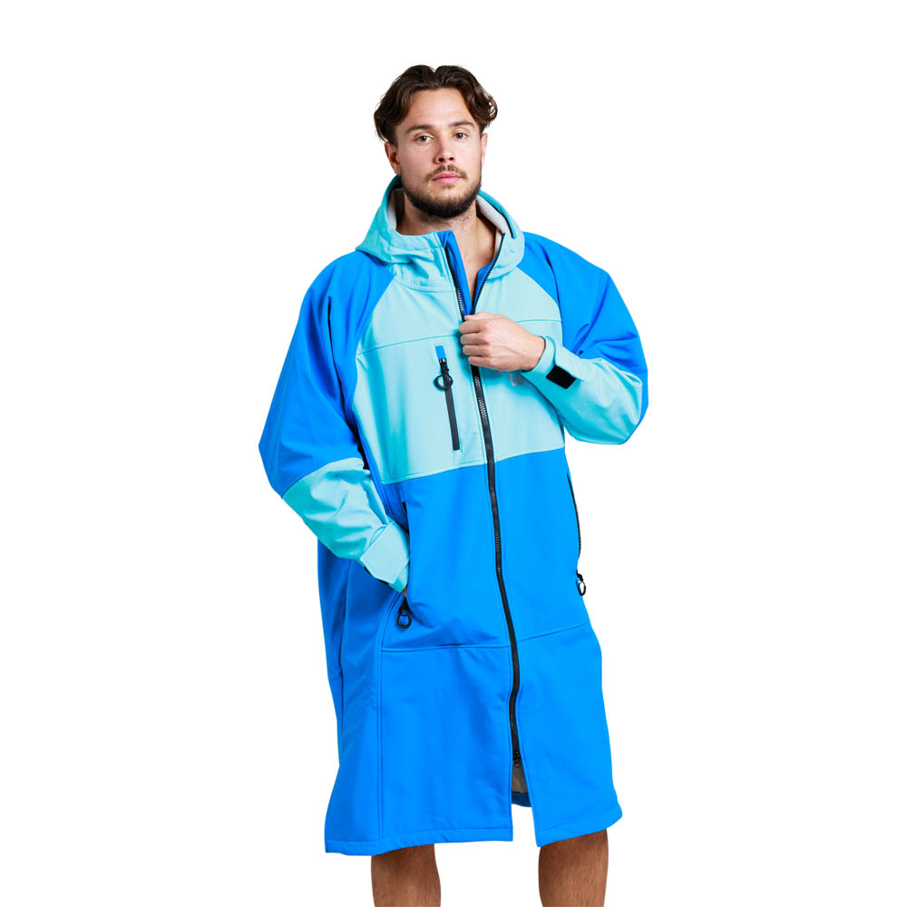 White Water Adults Soft Shell Changing Robe Cobalt Blue