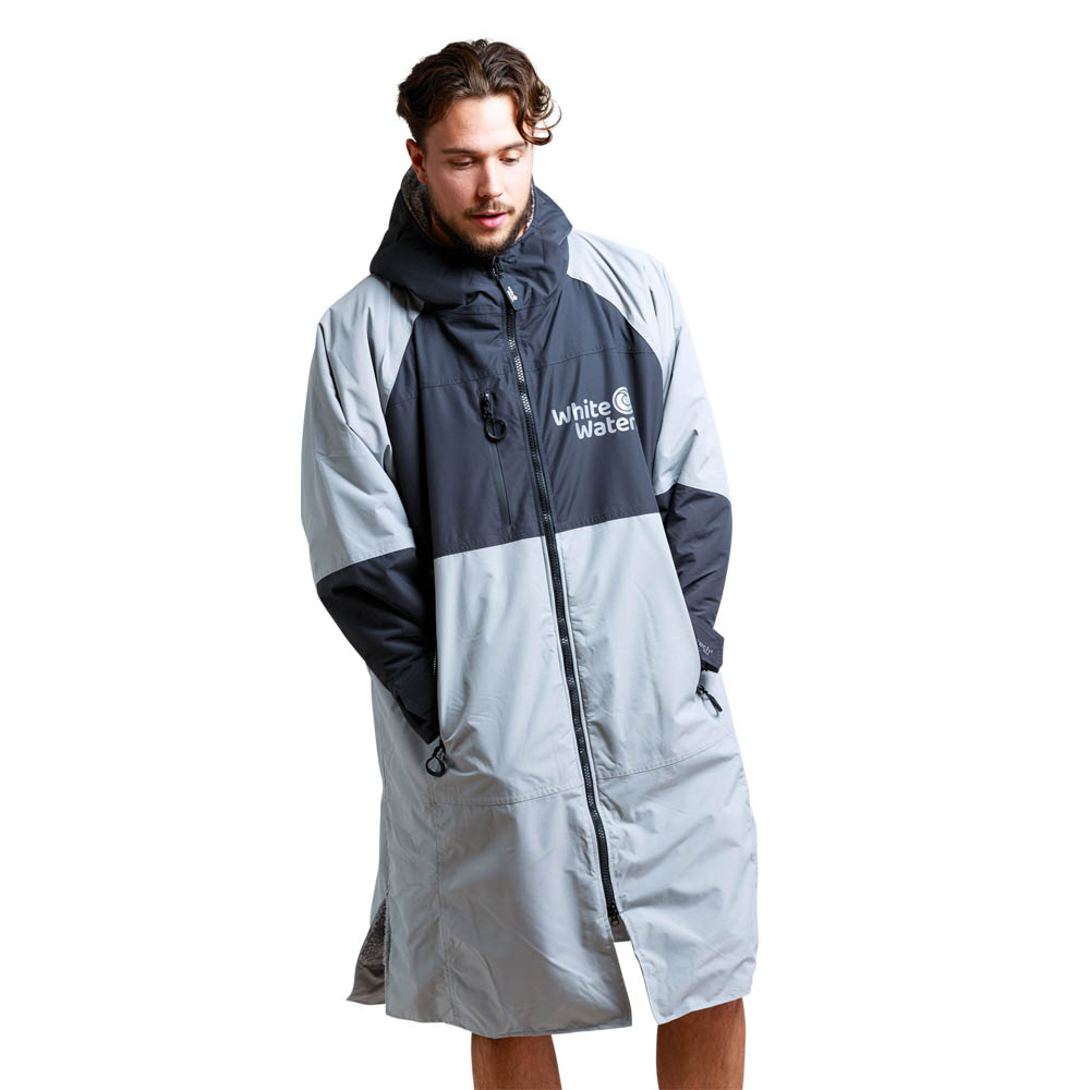 White Water Adults Hard Shell Changing Robe Steel Grey
