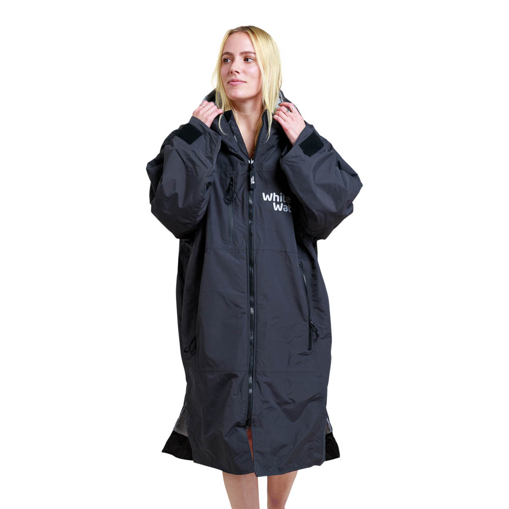 03_front White Water hard shell robe warm fleece lining